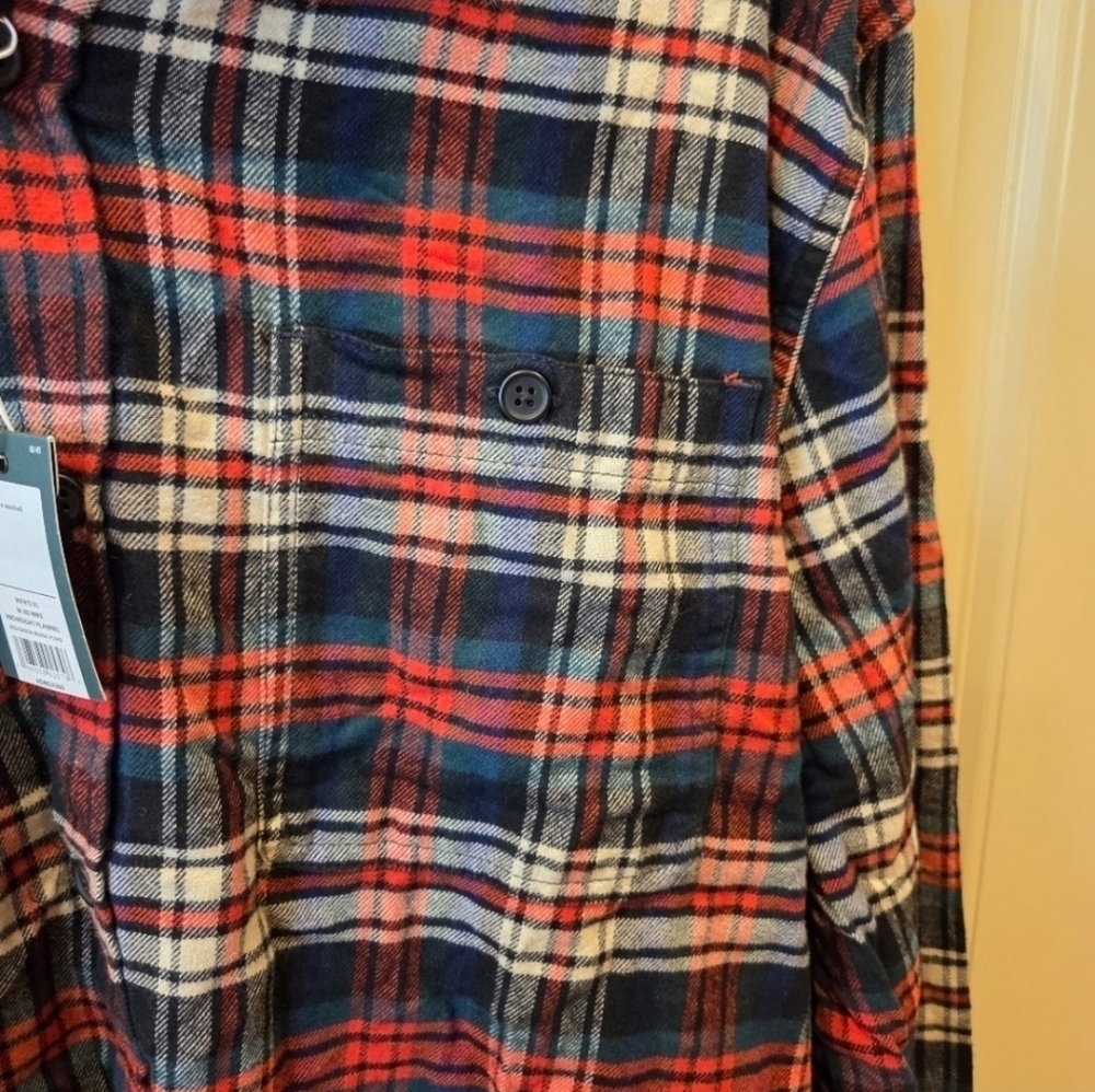 Alpine Design Mens XL Midweight Flannel Red Green Nessie Plaid Shirt New Outdoor - Picture 2 of 9